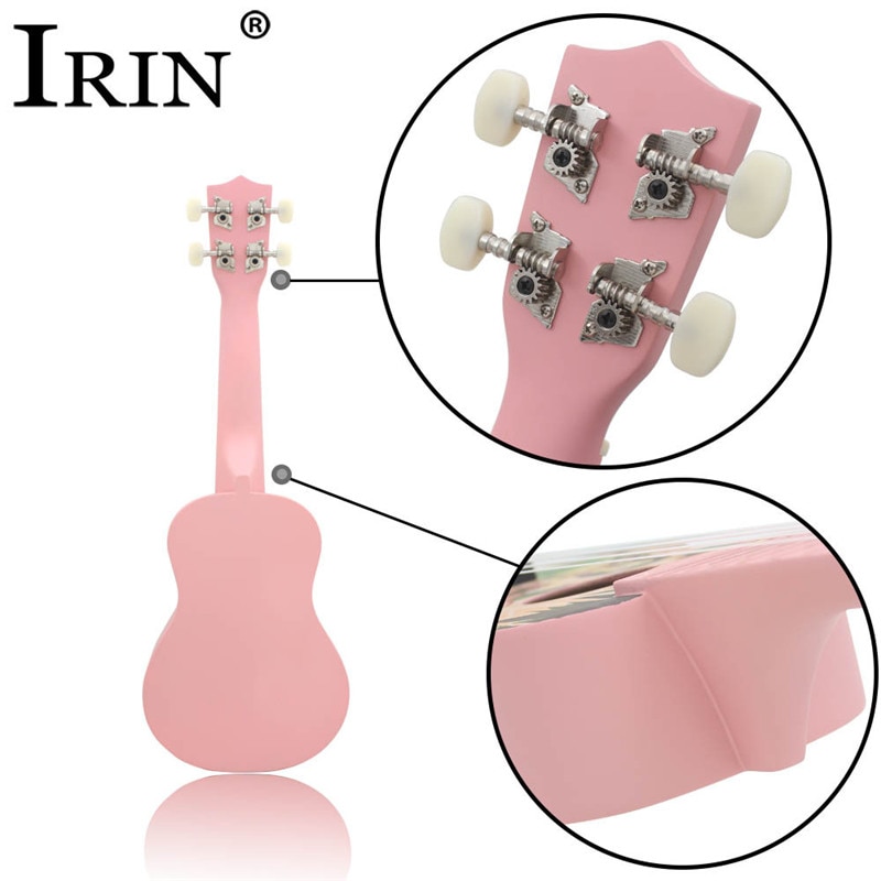Basswood 21 inch Pink Soprano Ukulele Ukelele Guitar 4 Strings Acoustic Hawaiian Guitar Musical Instruments for girl beginner