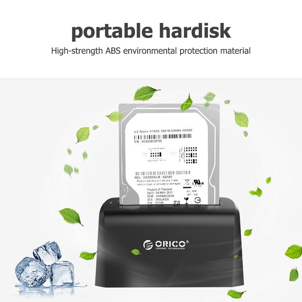 ORICO 2.5/3.5 inch USB3.0 SATA HDD SSD Enclosure Hard Drive Disk Box for PC