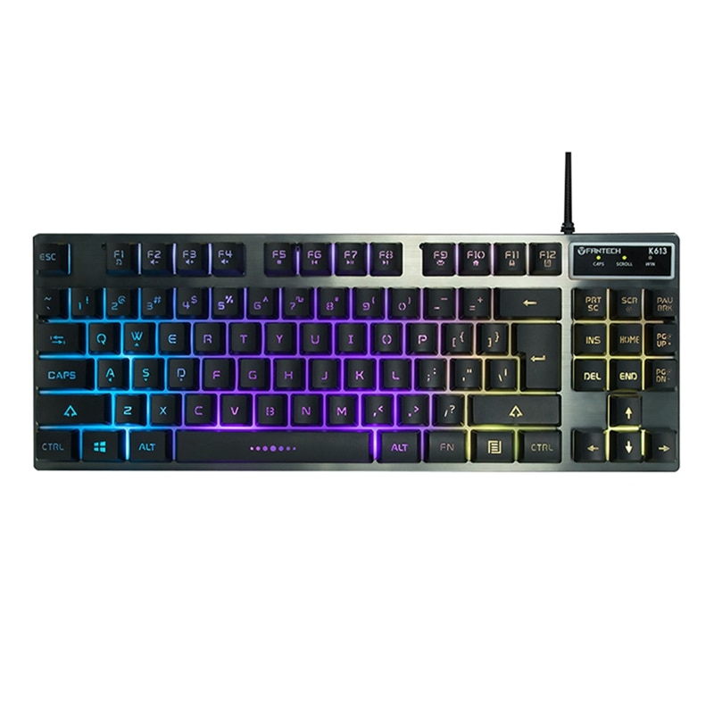 Fantech K613 Usb Game Backlit Keyboard 87-Key Wired Game Keyboard: Default Title