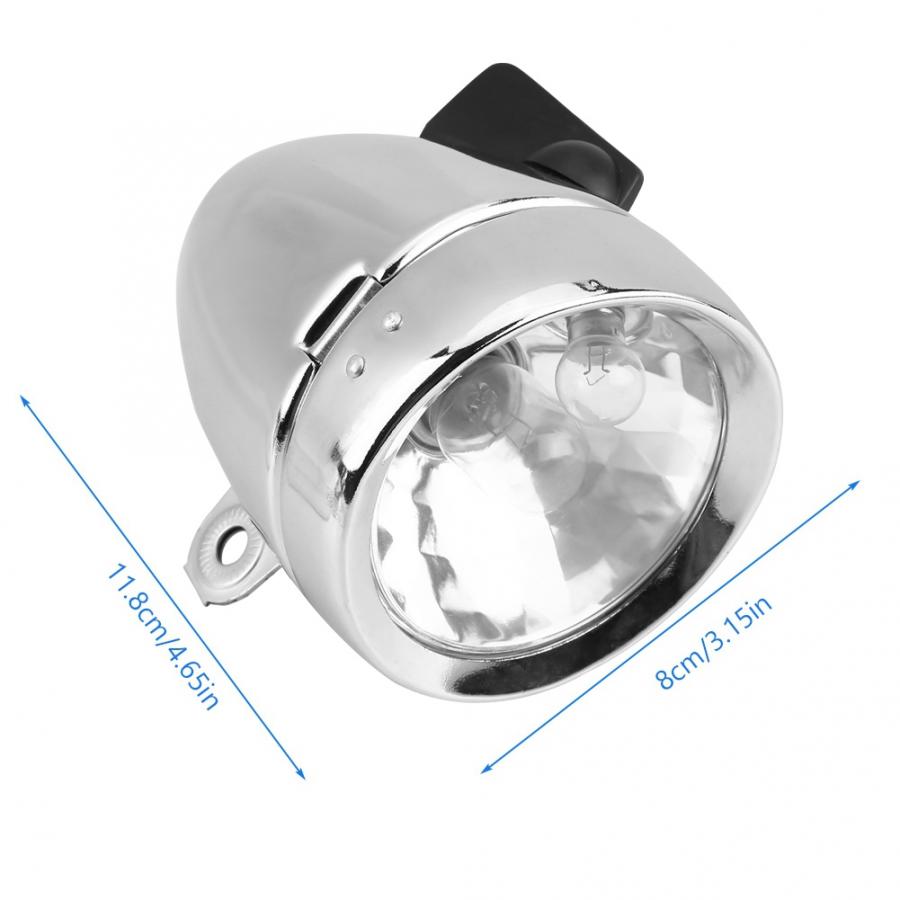 12V 6W Friction Generator Dynamo Headlight Tail Light Kit for Bicycle Motorized Bike