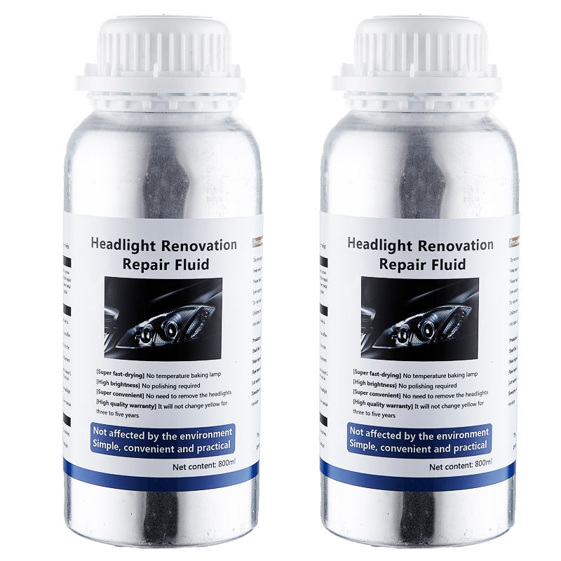 Car Headlight Repair Liquid Car Headlamp Renovation Restoration Cleaning Car Headlight Liquid Polymer Polish Auto Part headlight: black