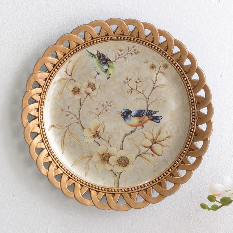 Porcelain Plate for European wall pendant restaurant American decorative plates living room decorations tourist souvenir: 1054