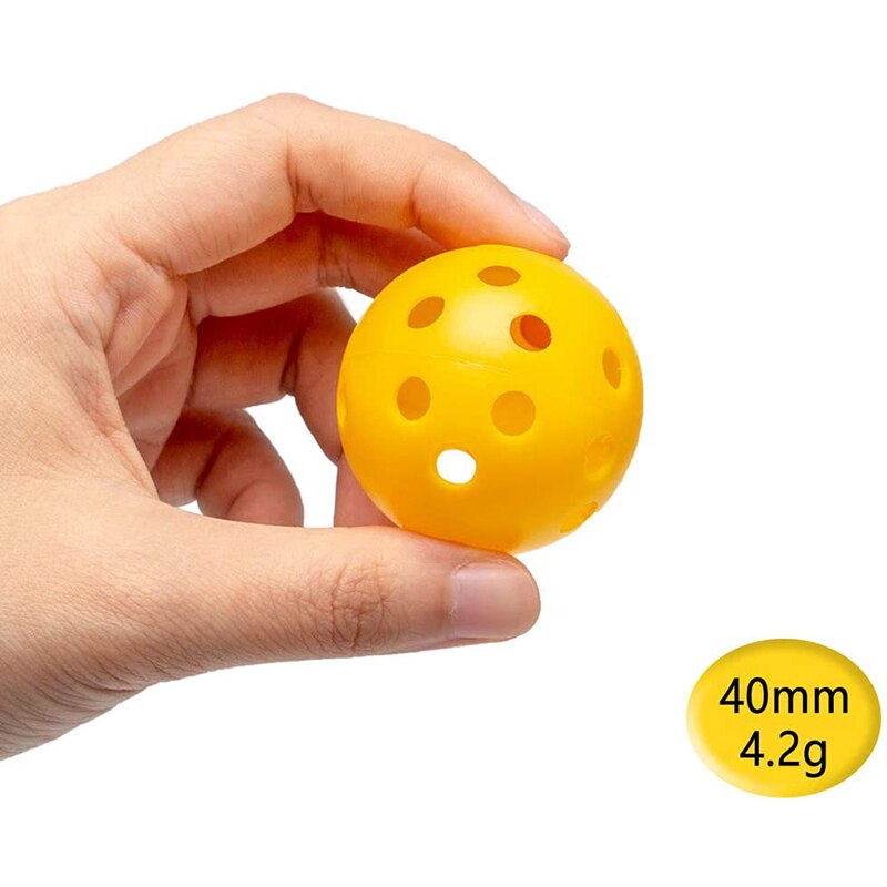 Pelotas para practicar Golf, pelota hueca de plástico para entrenamiento, de colores, de flujo de aire, para practicar, rango de conducción, 12 Uds.