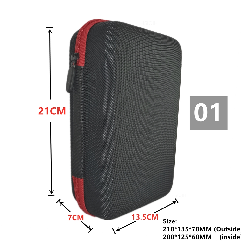 Digital Multimeter Bag Tool Storage Bags for Electronic Accessories Shockproof Bag EVA Box Case Earphone Data Cable Storage Bag: Blue