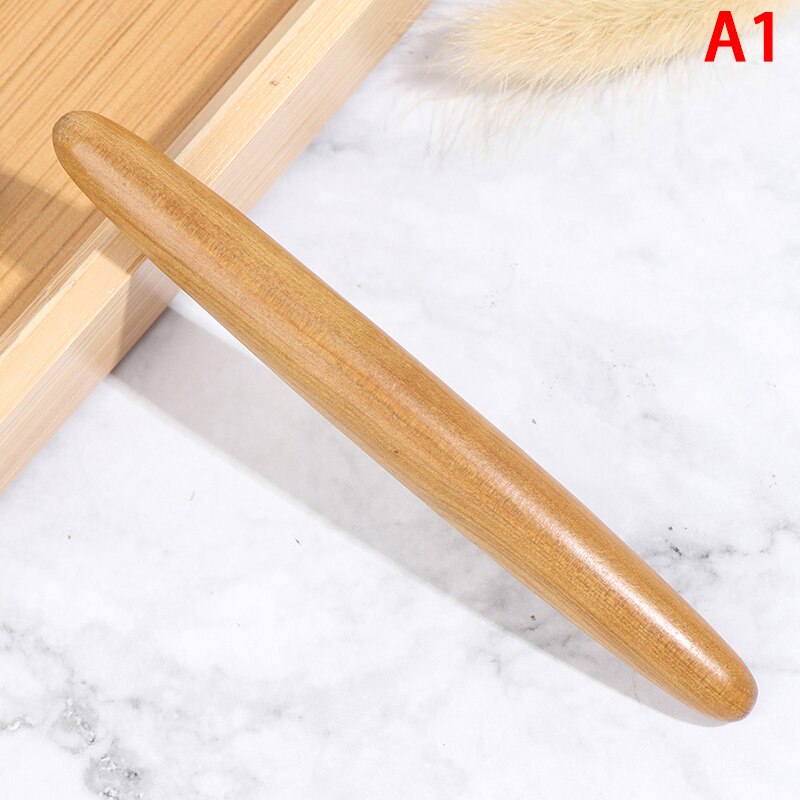 Bra trä fisk form kropp massage verktyg hälsovård avslappning trä fot roller massager hand trä massage verktyg: 6