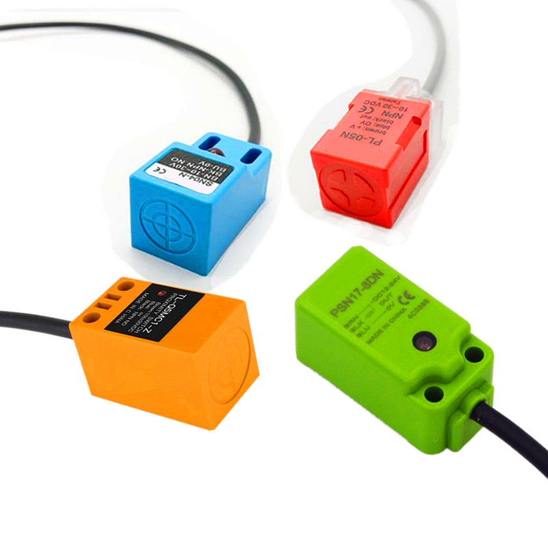 5mm 10mm Detection Distance Inductive Proximity Sensor Switch NPN Output Square Proximity Switches SN04-N NI10-Q25-AN6X