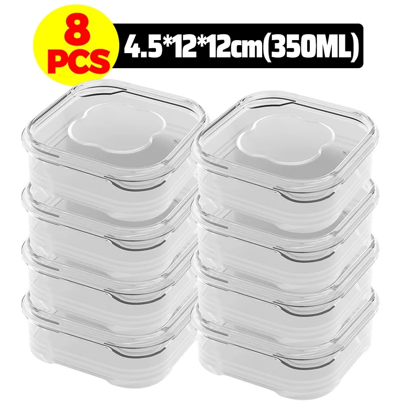1/10x Kühlschrank Aufbewahrungsbox Einfrieren Gemüse Obst Kühlschrank Organizer Einfrieren Fleisch Frischhaltebox Feuchtigkeitsbeständiger versiegelter Behälter: Blau