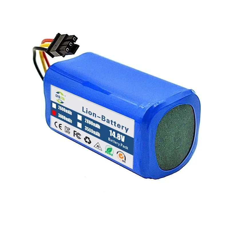 Roboter-Staubsauger-Akku, 14,8 V, 3500 mAh, kompatibel mit Qihoo 360 S5 S7 T90 – Ersatzteig für Roboter-Staubsauger