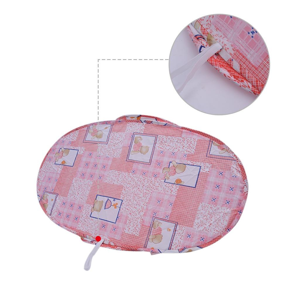 Pink Collapsible Infant Mosquito Net Cartoon Pattern Ship-shaped Baby Mosquito Net With Zipper Baby Children Bedclothes