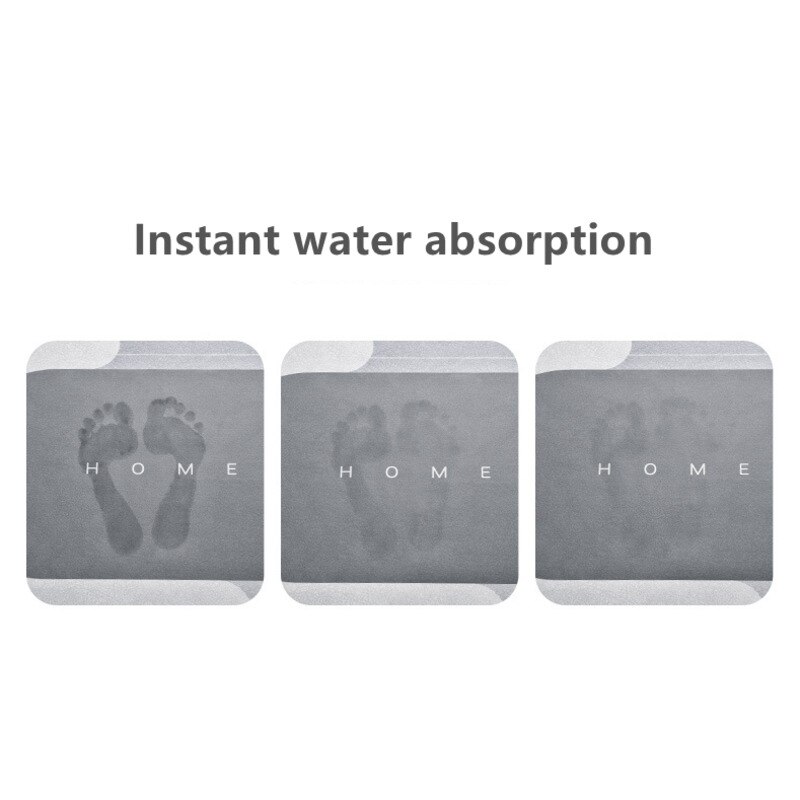 Super Absorberende Vloermat Sneldrogend Badkamer Tapijt Keuken Olie-Proof Napa Huid Bad Mat Moderne Eenvoudige Niet-slip Vloermatten