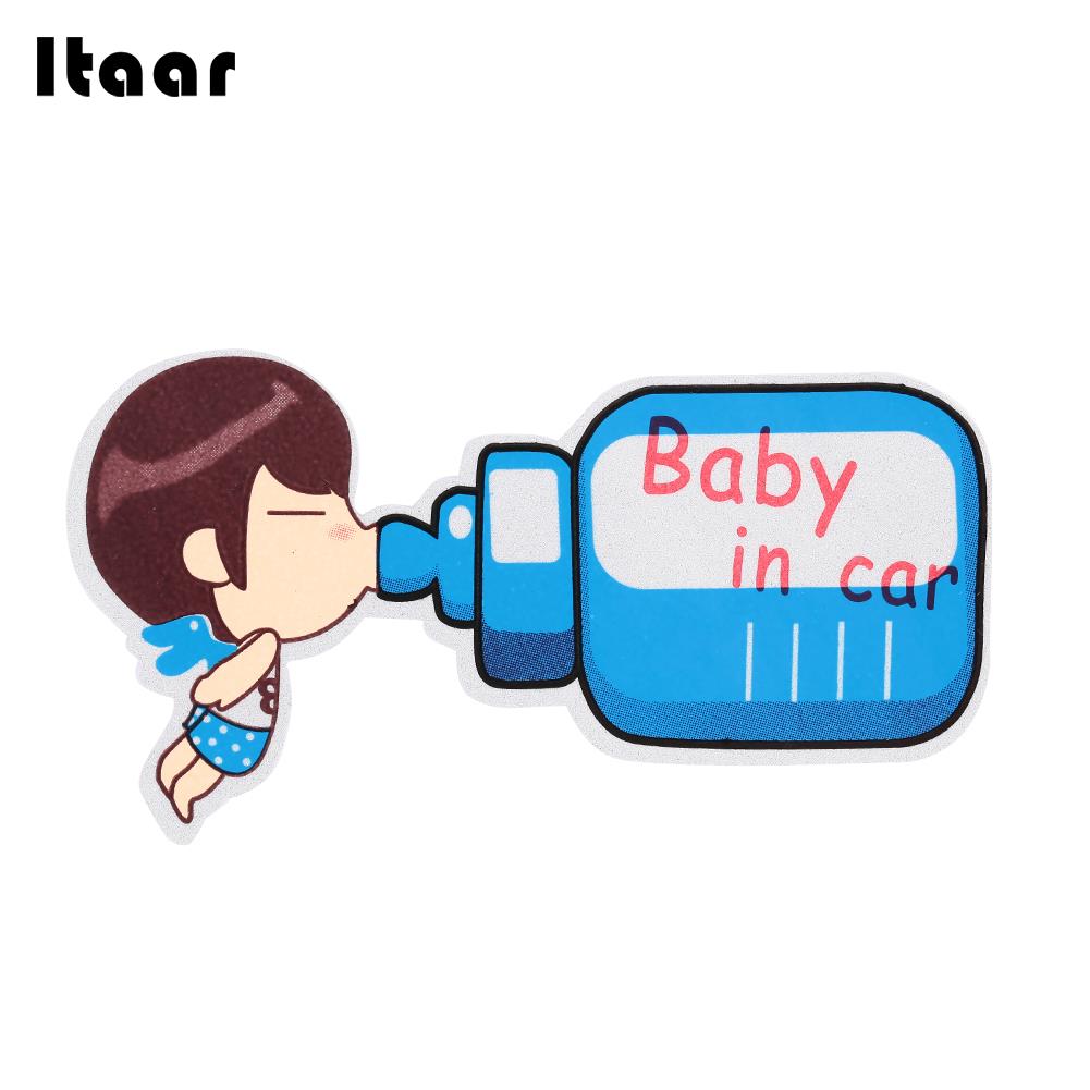 Safety Sign Suction Cup Baby Safety Sign Decal Yellow Car Accessories Baby on Board Bright Cartoons Plastic: Red