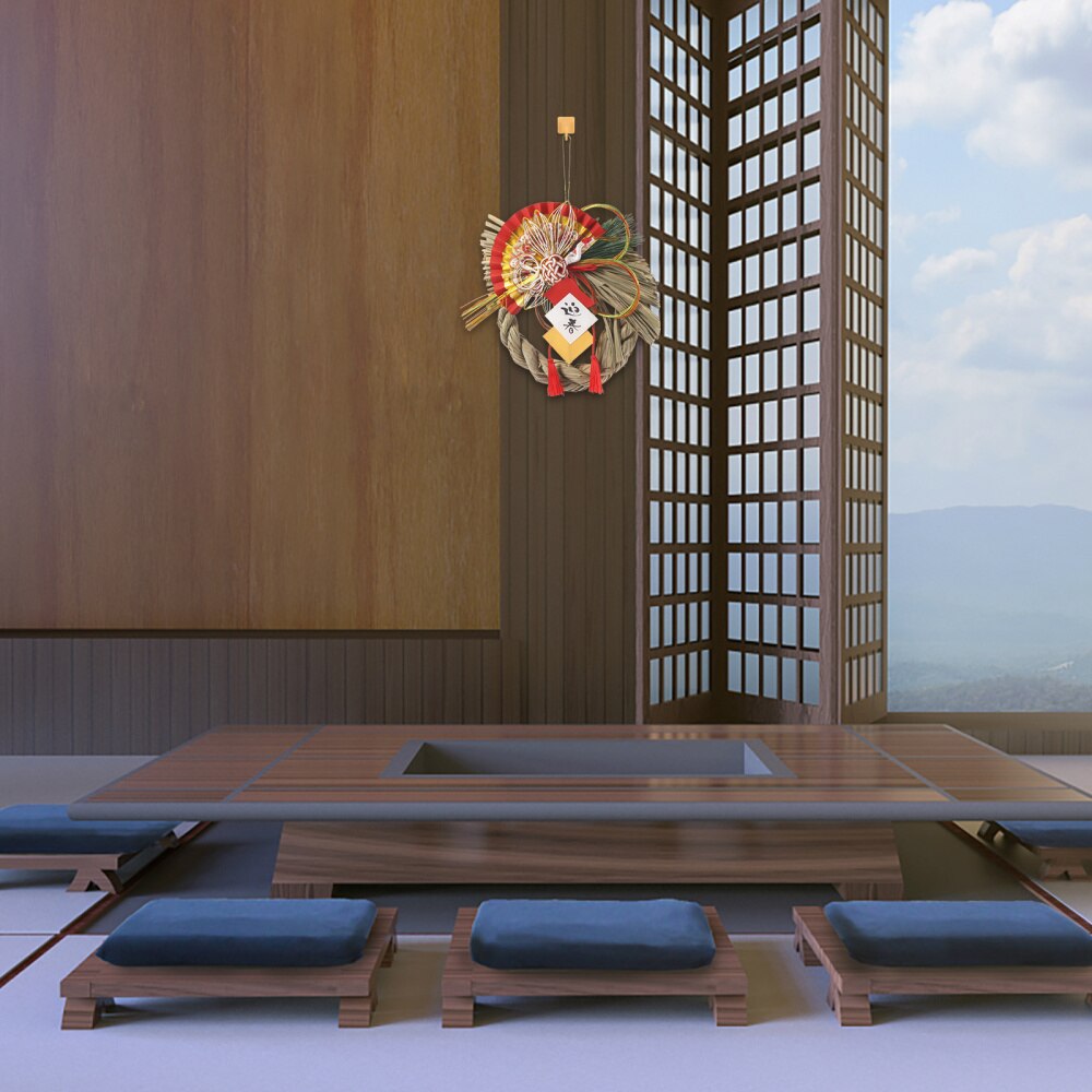 Creatieve Gras Gebreide Hanger Sushi Restaurant Decoratieve Muur Deur Opknoping