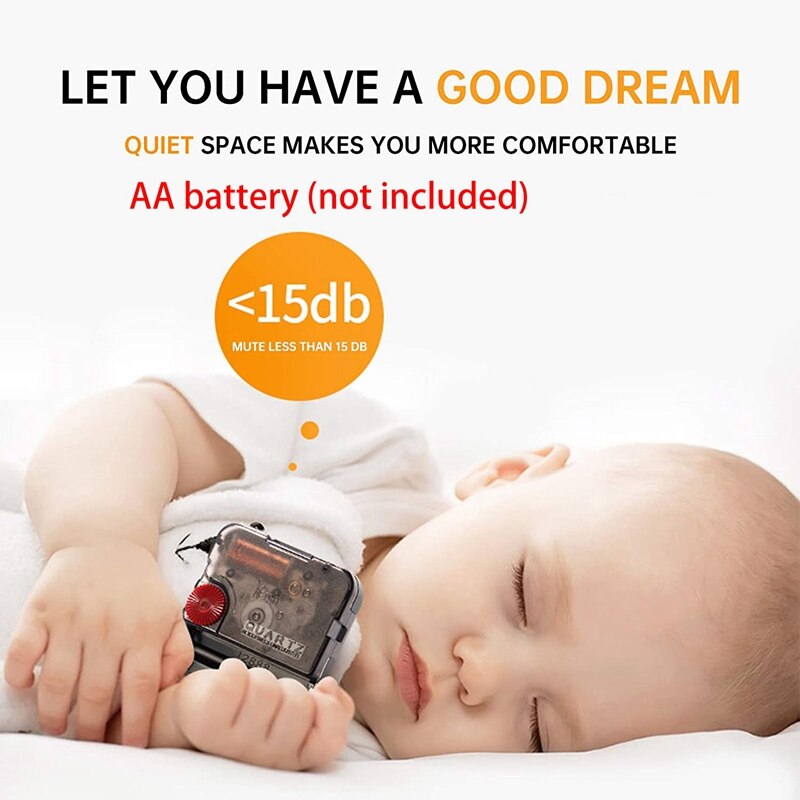 3D Large DIY Wall Clock Frameless Mute Non Ticking Quartz Clocks Kit with Mirror Number Sticker for Bedroom Decor