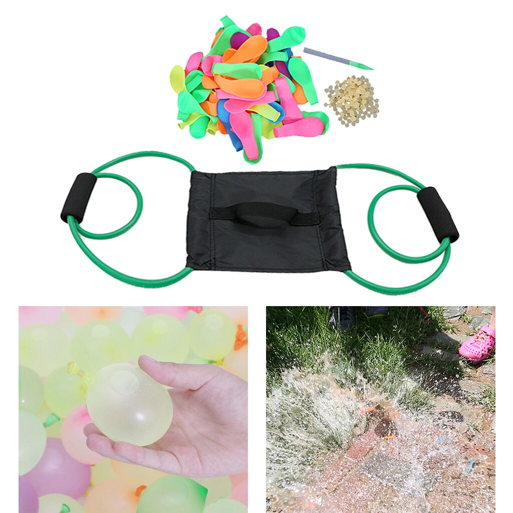 Water Balloons Refill Kits with 3-Person Launcher Kids Adults Outdoor Game