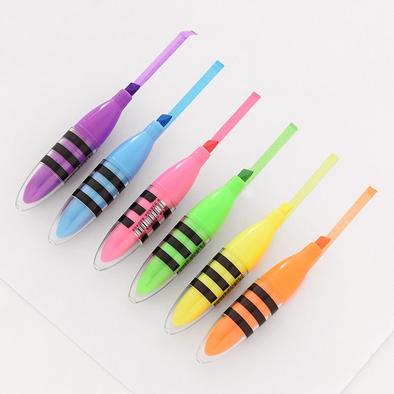 6 uds. Rotuladores bonitos con de abeja, rotuladores para niños, bolígrafos para pintar, Material Escolar, artículos de papelería Kawaii