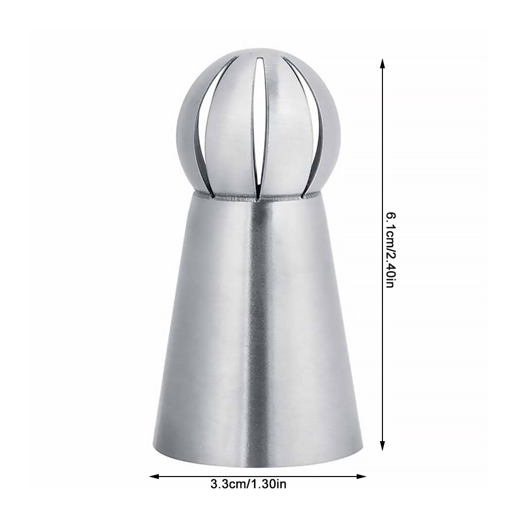 1 Pcs Russo Fiore Icing Piping Ugelli Consigli Cupcake Decorating Ugelli Tip Sfera Sfera Attrezzi Della Decorazione Della Torta Della Pasticceria Strumenti: HA8535-01