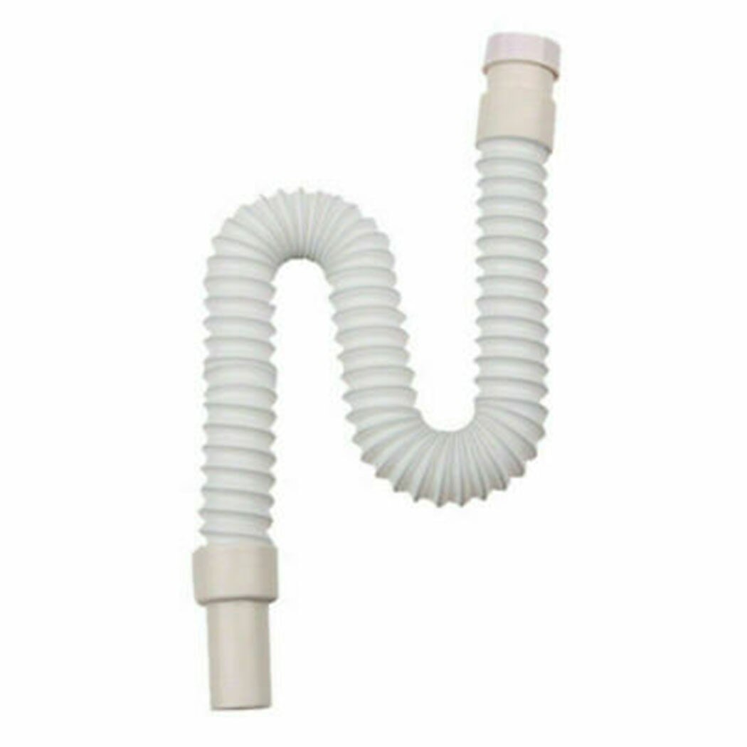 36-80cm Plastic Waste Pipe Flexible PLASTIC Basin Sink Waste Pipe Trap S-type Bathroom Kitchen Syphon Waste Pipe