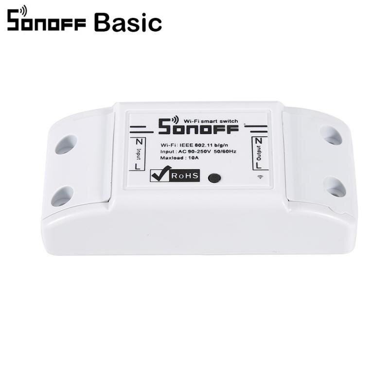 Sonoff-interruptor inteligente de parede t2 us/uk/eu tx, wi-fi, touch, 433 rf/voz/controle com borda, básico, com alexa, google home: Sonoff Basic