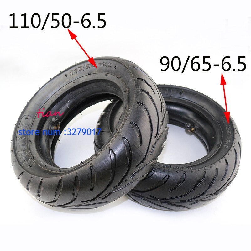 90/65-6.5 tire or 110/50-6.5 tire Front rearTyres for Gas Electric Scooter 47cc/49cc 2 stoke air cooled Mini pocket bike