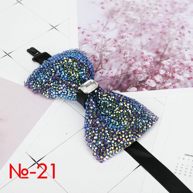 Diamant Zwart Rood Strikje Mannen Voor Strass Kraag Mannen Bowtie Kristal Chaton Super Cool Luxe Wedding Party Strikjes vlinder: 21