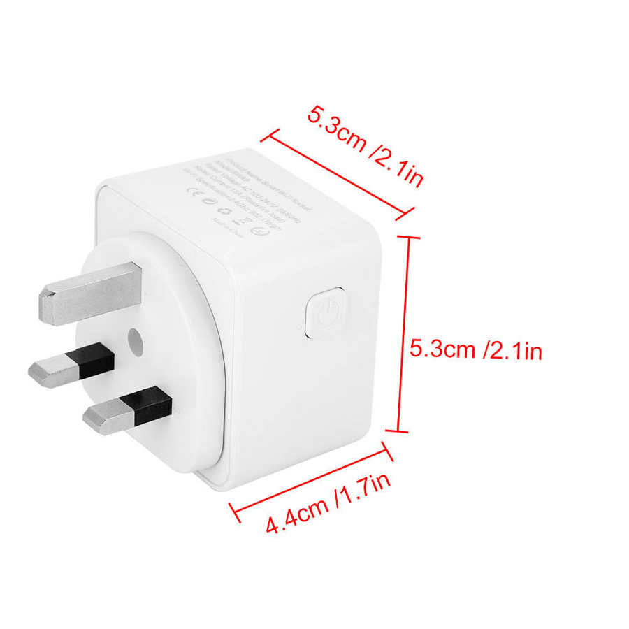 Smart WiFi Wireless Alexa App Remote Control Power Switch UK Plug 100-240V