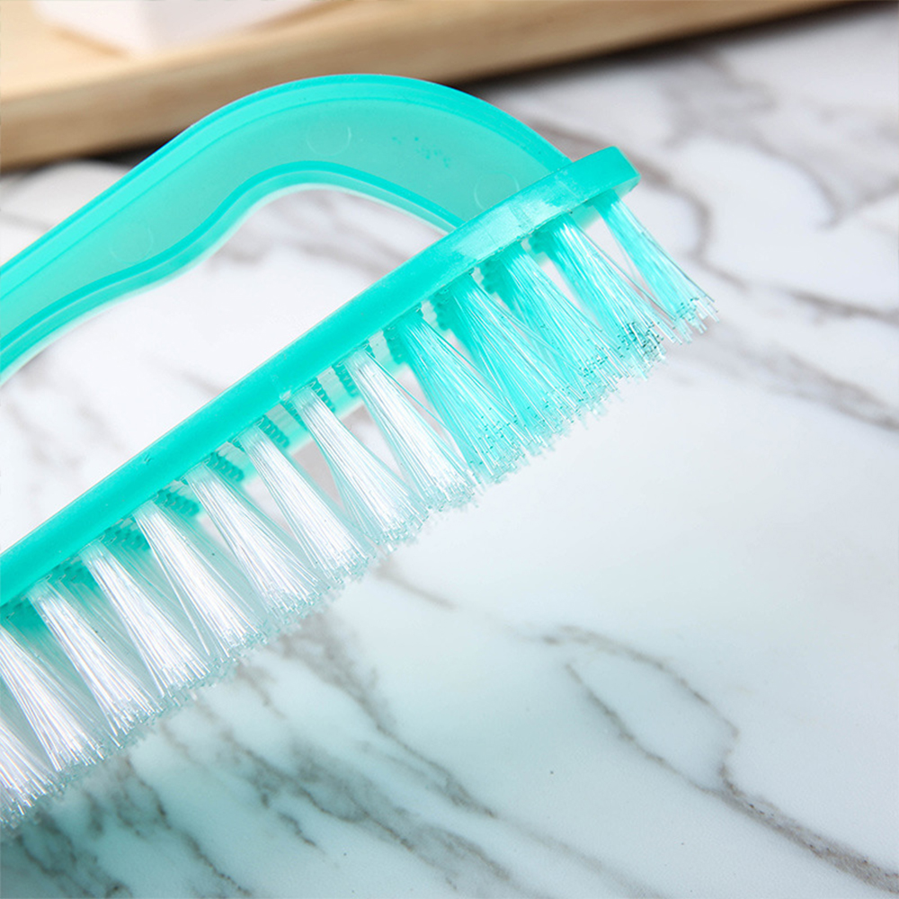 Spazzola per bucato in plastica resistente, setole rigide per vestiti, scarpe, pulizia del pavimento, strumento di lavaggio portatile multiuso per uso domestico