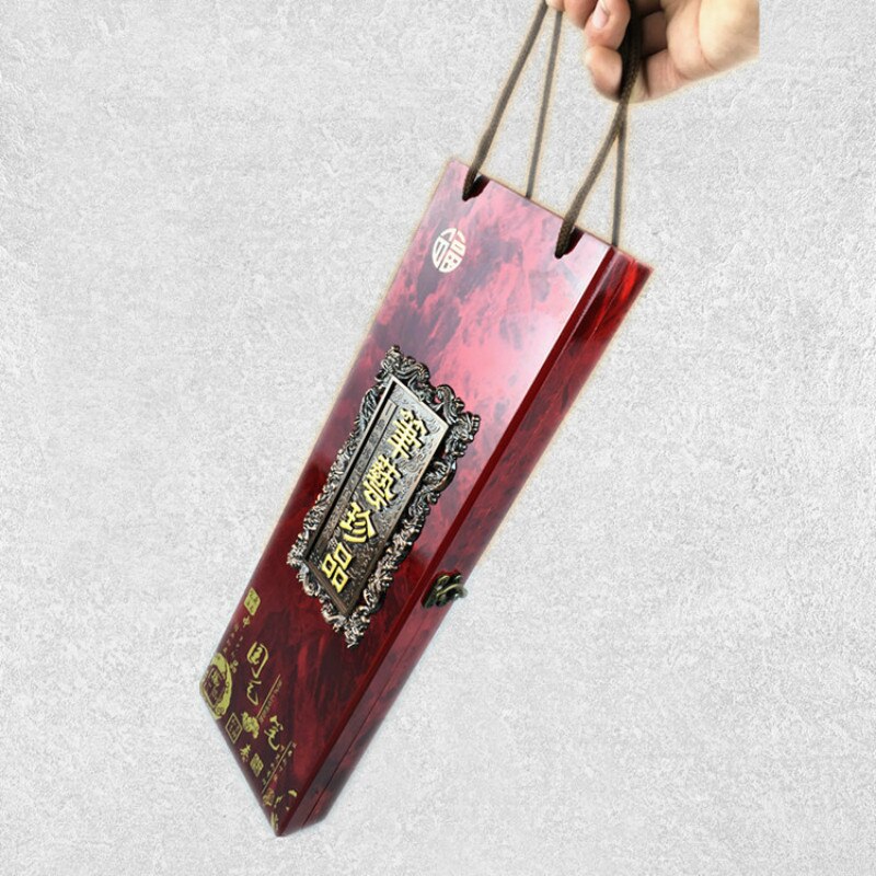 Authentic Hu Brush Cow Hair Chinese Calligraphy Pen Weasel Hair Brush L M S Script Writing Brushes With Box