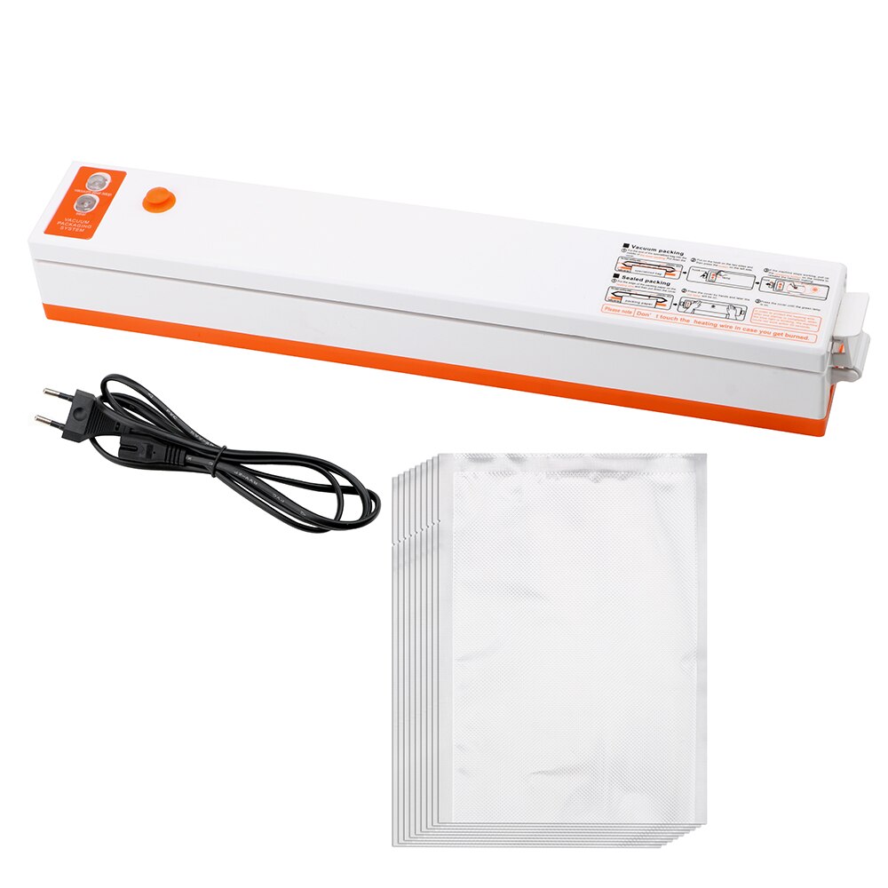 Portable EU Plug/ US Plug Film Sealer Vacuum Packaging Machine Household Food Vacuum Sealer: EU Plug