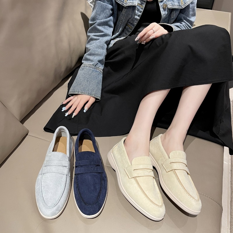 Mocassini da donna primavera Slip on donna Designer scarpe basse stile britannico Retro muli traspiranti comode scarpe piatte 2024