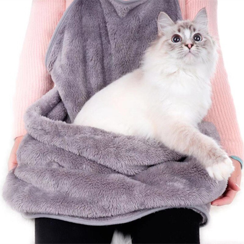 Pet Carry-on Bag Cat Pup Cat Bag Sleeping Apron To Keep Clothes From Sticking To Fur Cat Clothes Arctic Nap Apron Pup Cat Bag
