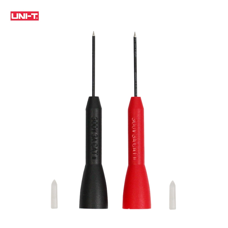 UNI-T Multimeter Probe UT-C30 Testing Needle 2mm Test Leads Multi Meter Non Destructive Probe Stainless Steel Pin With Silicone