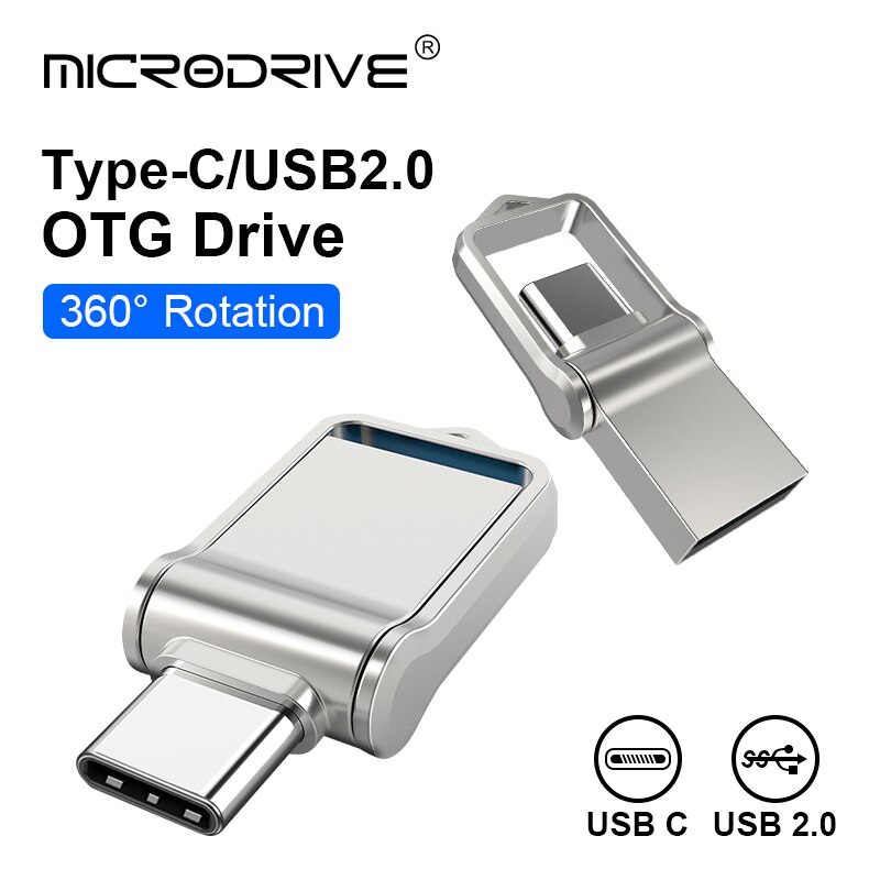 Pamięć flash usb 2.0 typu c 32gb 64gb 128gb , szybka pamięć 256gb