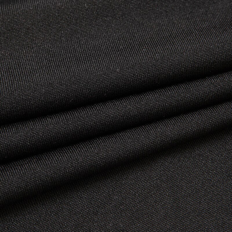Hohe-festigkeit Gestrickte vier-seitige strecken Milch Seide Spandex Stoff Leistung tanzen Kleidung Sofa Stuhl Abdeckung Einfarbig stoff: Schwarz