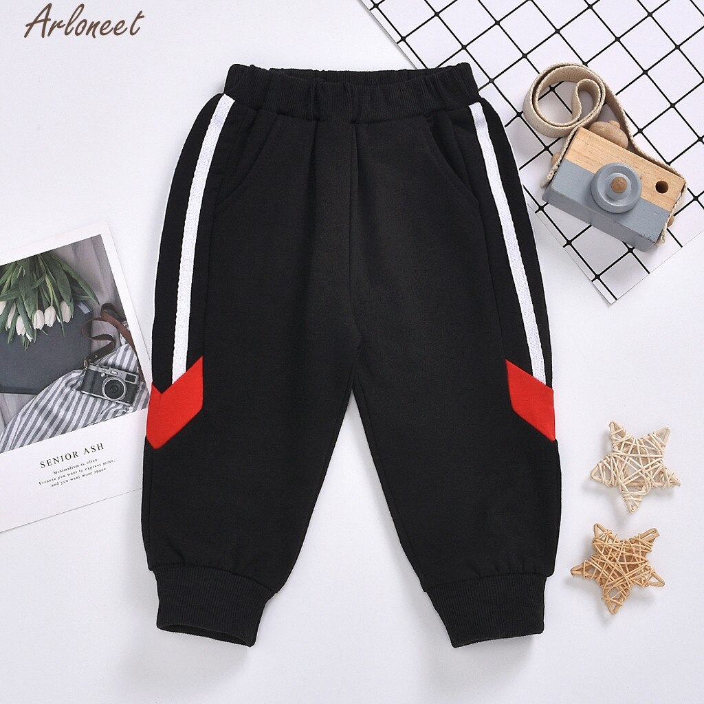 Enfant en bas âge enfant bébé garçons filles rayure Anti-moustique décontracté pantalons longs pantalons pour bébé bébé accessoires taille élastique avril 28th