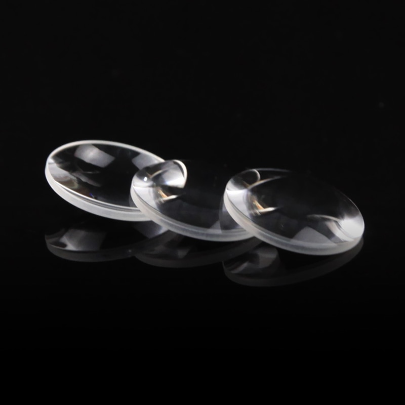 Optical flat convex lens diameter 22mm focal length 40.5mm K9 customization