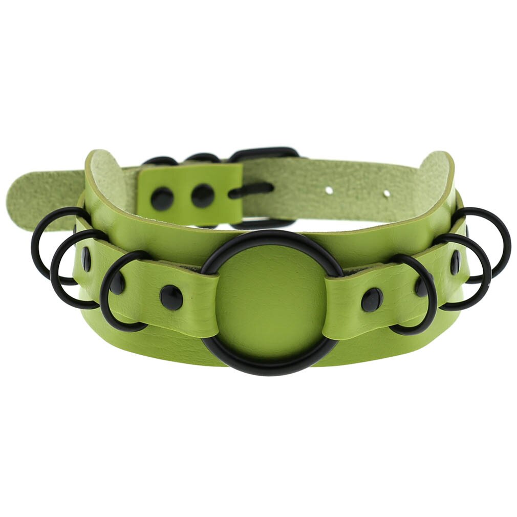 Halloween Cosplay Gothic Grün Halsband Kragen Halsketten Für Frauen Emo Punk Balck Spitze Geometrie Anhänger Halskette Y2K Schmuck: P150 Grün