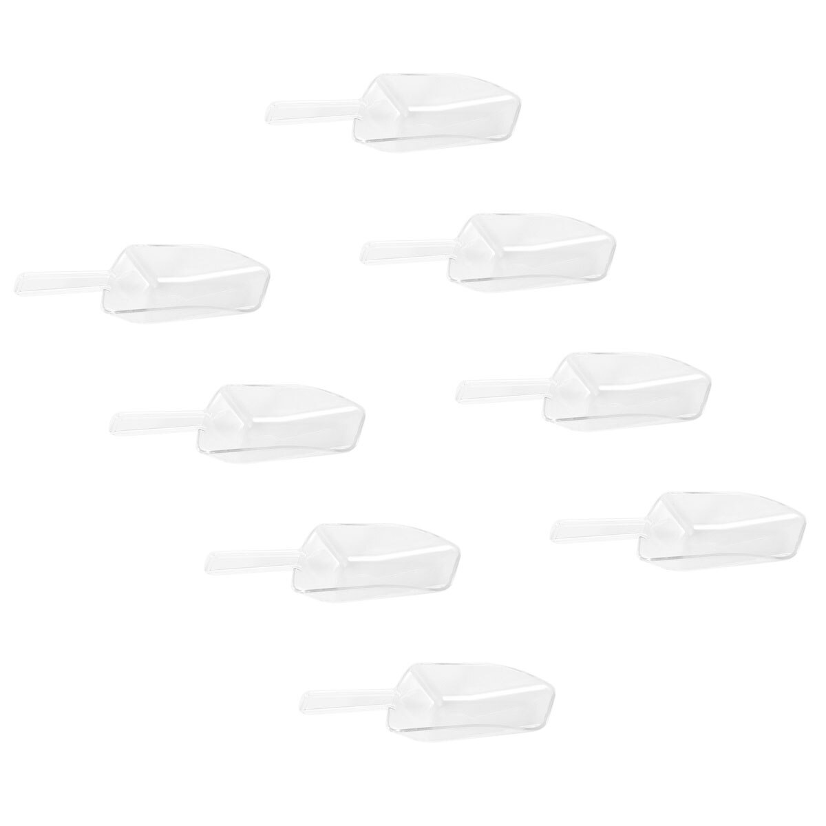 12Pcs Plastic Scoop Mini Popcorn Ice Dessert Beans Candy Scoop Shovel for Home Supermarket Use