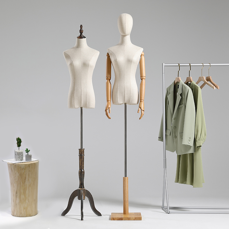 4style No Arm Color Full Head Mannequin Body Stand Female Wedding Dress Sewing Diy Model,Flexible Women,Adjustable Rack 1PC D394