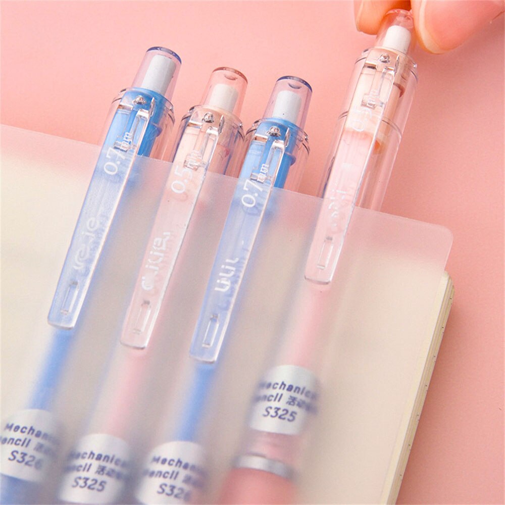 1pc 0.5/0.7mm Mechanical Pencil 2B Automatic Pencils Press Pen Drawing Stationery Student School Office Supplies for Kids
