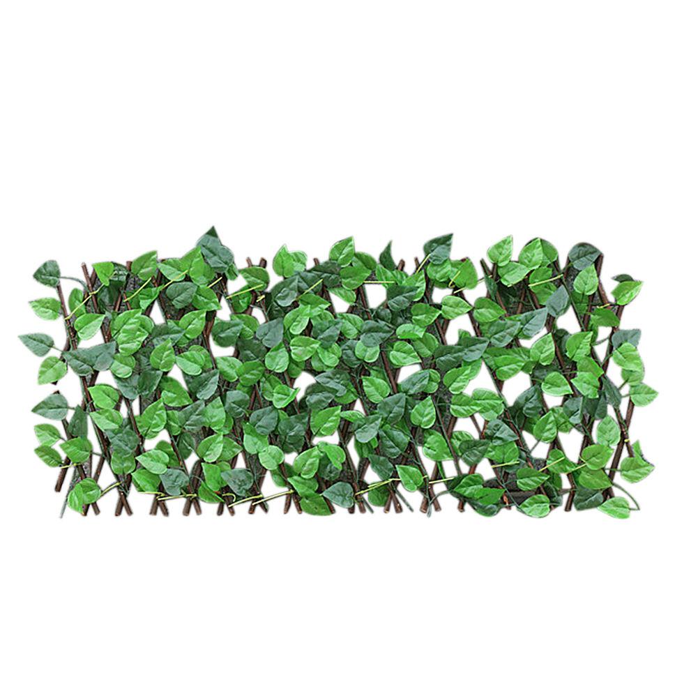 Uitbreidbaar trellis hekwerk, intrekbaar hekwerk, kunsttuinplanten hekwerk, beschermd privacyscherm, tuinhekwerk, achtertuin, huis: Default Title