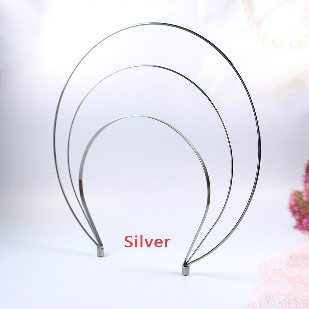 AINAMEISI Unique mariée diadème couronnes multi-couche en métal bandeaux pour les femmes or Rose mariage cheveux bijoux accessoires: Silver Plated