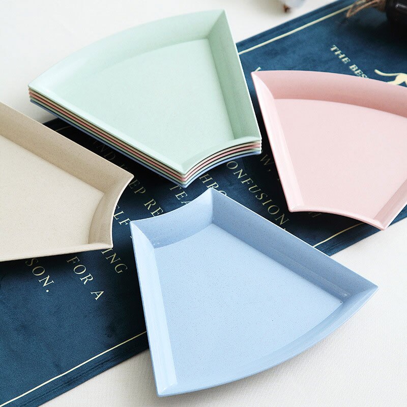 Dinnerware Rice Bowl Plate Set Combination Round Circle Food Tray Fruit Sara Dishes For Lunch And Dinner Plastic Tableware