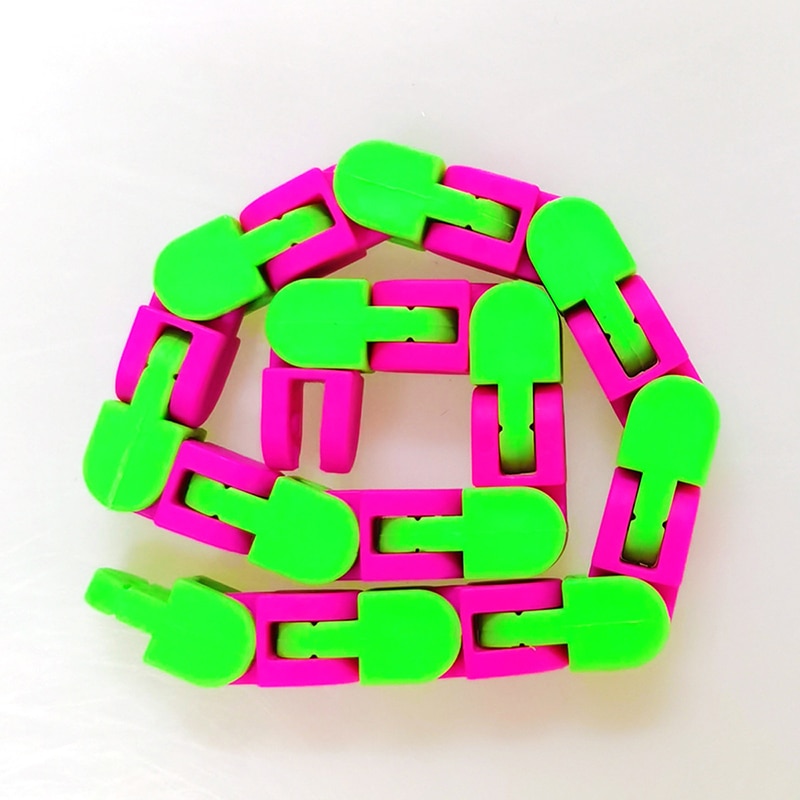 Decompression Fidget Toys Wacky Tracks Chain Anti Stress Toy Sensory Toy Autism Needs Squishy Stress Reliever Toys: 04
