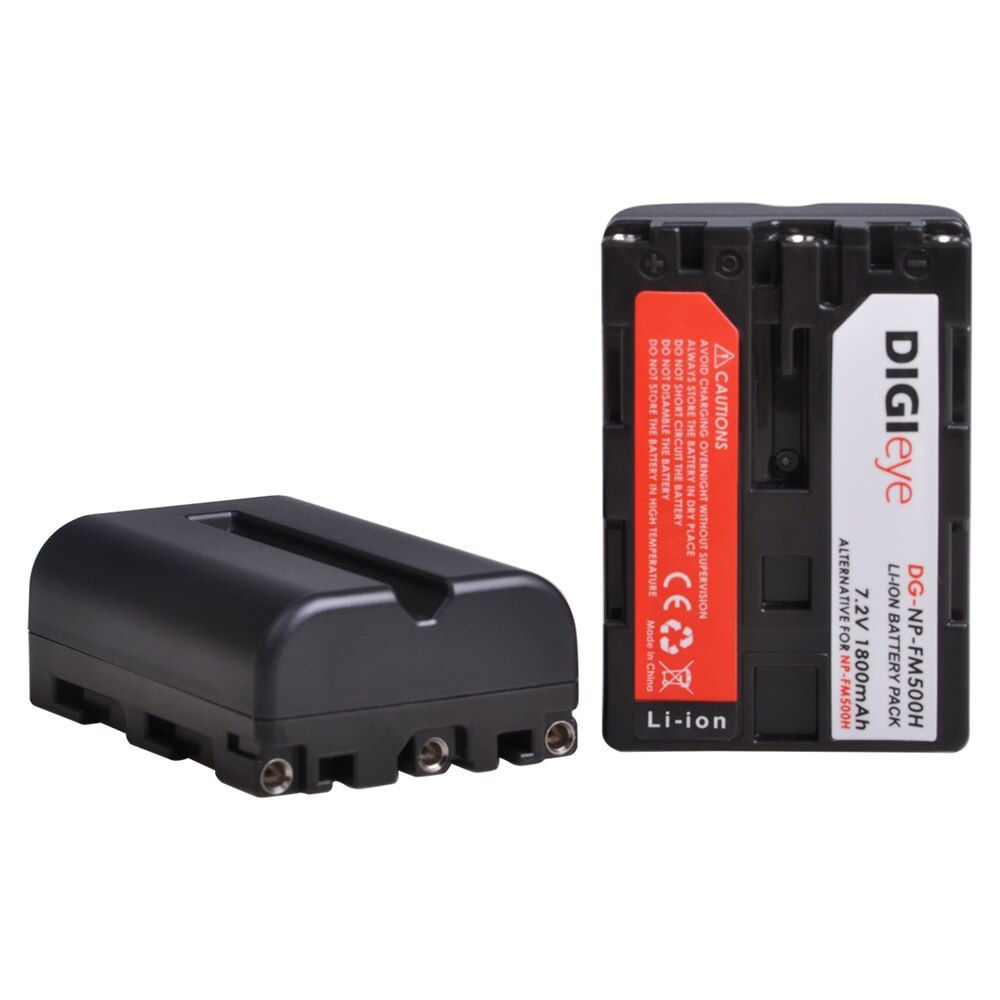 3 pièces 1800mAh NP-FM500H NP FM500H batterie + LED double chargeur pour Sony Alpha a68,a77II,SLT-A57,A58,A65,A100,A350,A450,A550,A580