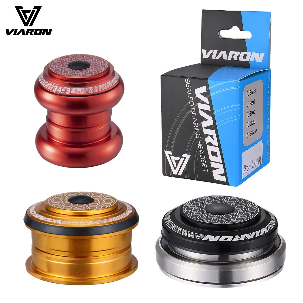 VIARON Fahrrad Headset 42mm 52mm CNC 1 1/8 &quot;-1 1/2&quot; MTB Lagerbier Gerade Verjüngt Rohr gabel Spalte Lenk Integrierte System