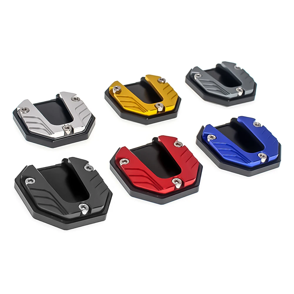 Universele Motorfietsen Kickstand Extender Voet Zijstandaard Verlengstuk Voetsteun Plaat Motorfiets Accessoires