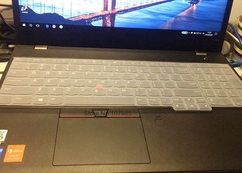For Lenovo Thinkpad 15 T570 T580 T590 E580 E585 E590 L580 P51S P52 P52S P72 P73 15.6 inch Laptop Keyboard Cover Skin Protector: Clear
