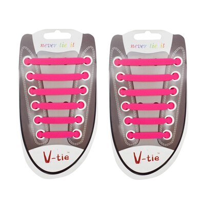 Cordones elásticos de silicona para niños, para primeros pasos, para zapatillas de deporte, impermeables, 1 juego/12 Uds.: rose red