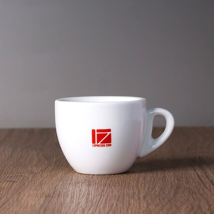 1Zpresso simple Pure white small Italian Espresso ounce 65ml ceramic coffee cup