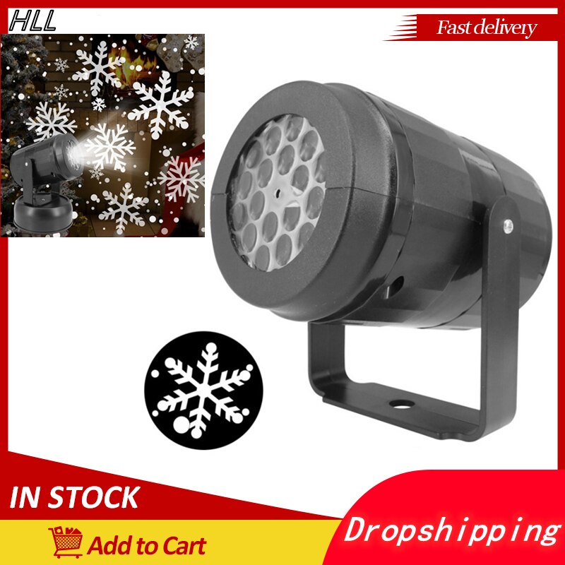 Draaibare Led Licht Commerciële Verlichting Lamp Voor Kerst Sneeuwvlok Projector In/Outdoor Decor Landschap Podium Verlichting Effect
